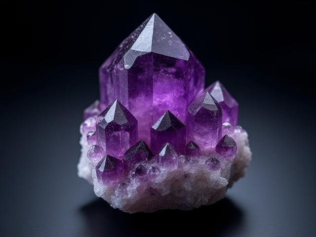 Csiszolatlan Ametiszt Csúcs