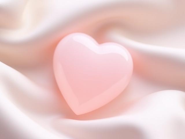 Polírozott Rózsakvarc Szív